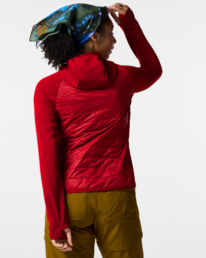 Acodo Hybrid Hooded Jacket - Women's - Spicy - US 3259