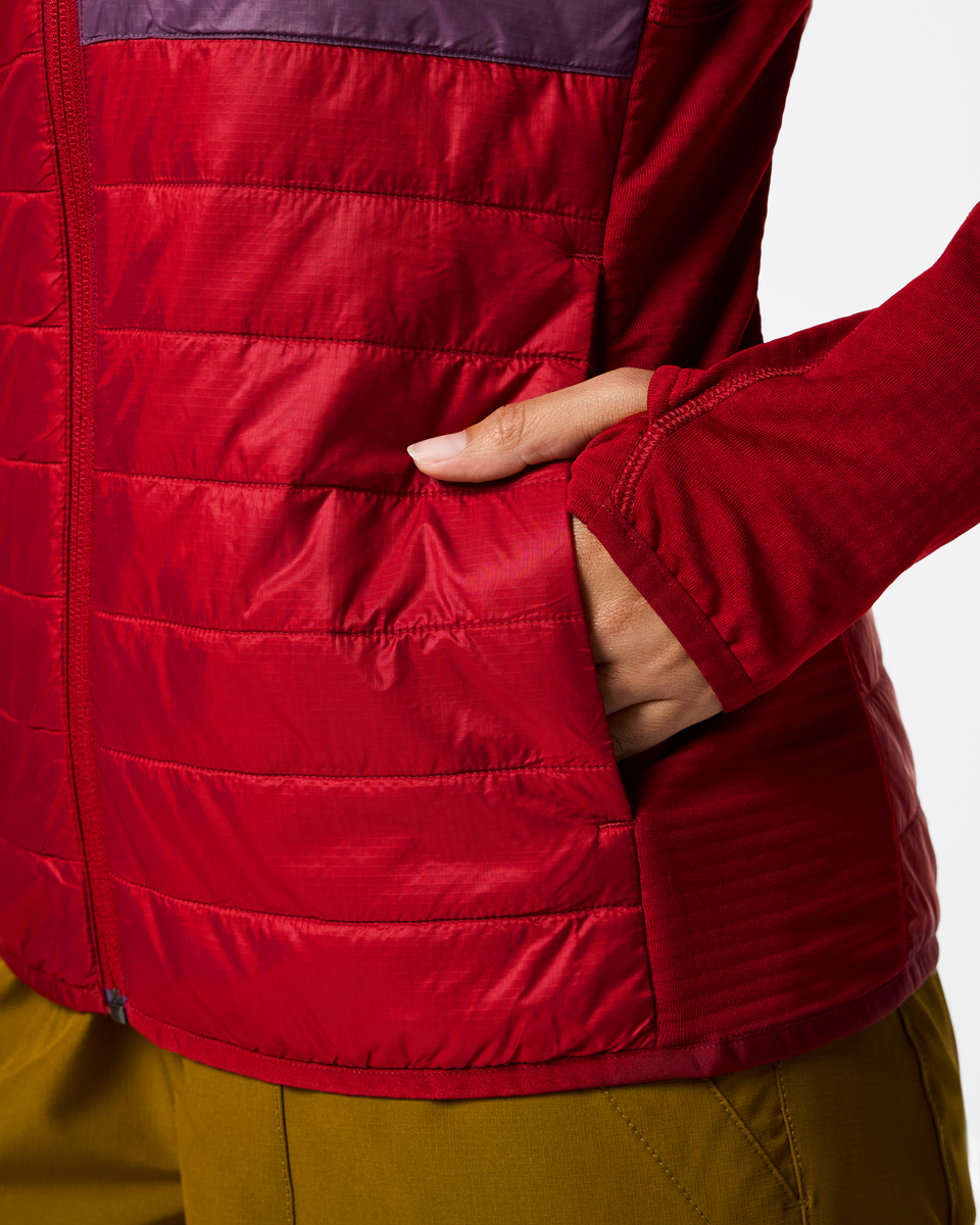 Acodo Hybrid Hooded Jacket - Women's - Spicy - US 3259