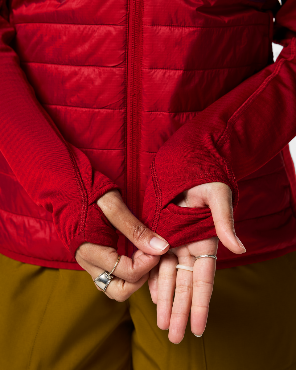 Acodo Hybrid Hooded Jacket - Women's - Spicy - US 3259