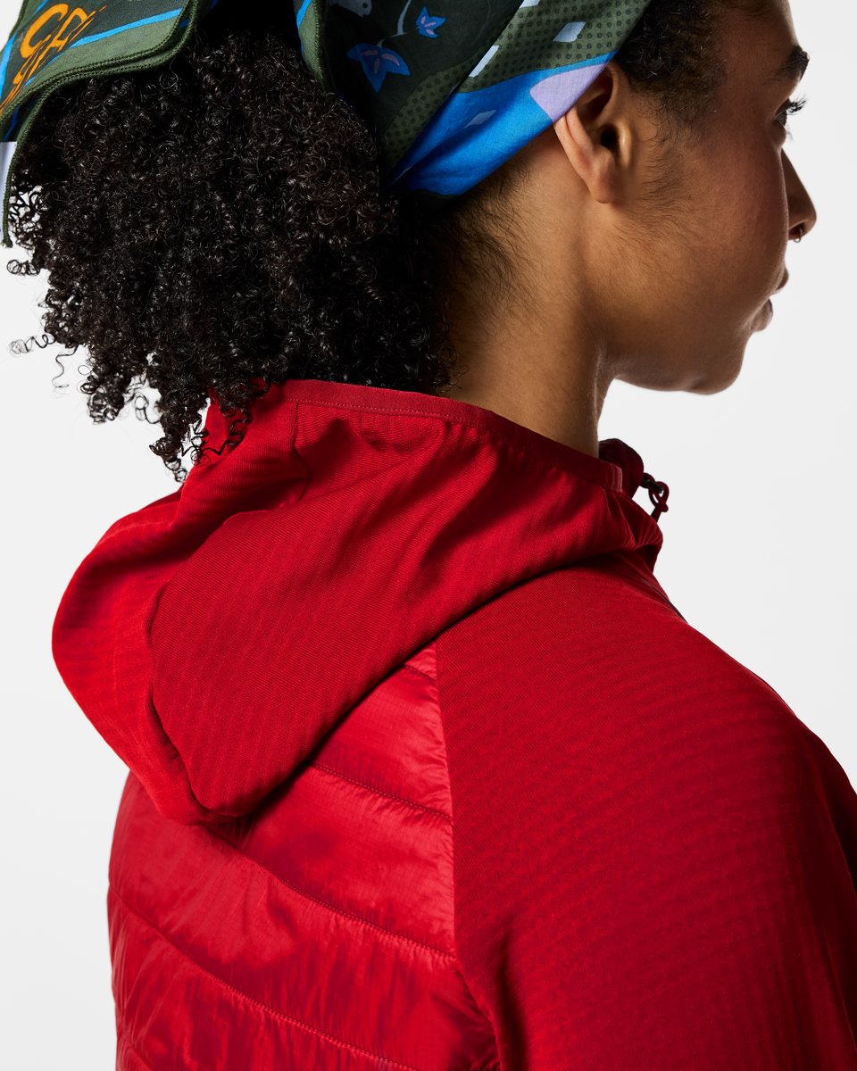 Acodo Hybrid Hooded Jacket - Women's - Spicy - US 3259