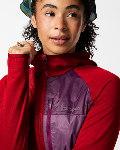 Acodo Hybrid Hooded Jacket - Women's - Spicy - US 3259