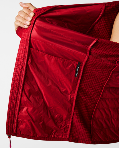Acodo Hybrid Hooded Jacket - Women's - Spicy - US 3259