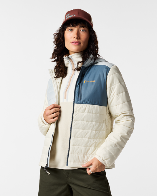 Acodo Insulated Hooded Jacket - Women's - Vapor/Chalk - US 6807
