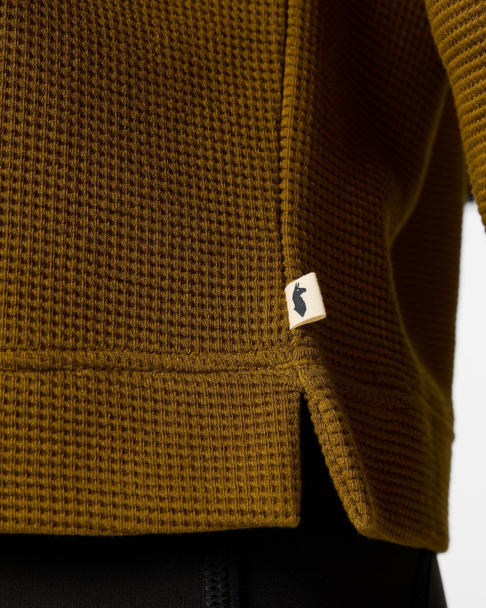 Atajo Long-Sleeve Waffle V-Neck - Women's - Log Cabin - US 3056