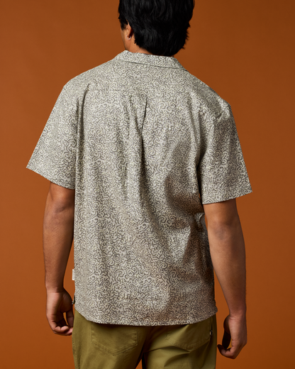 Afuera Button Up Shirt - Print - Men's - Cenotes Mineral - US 4591