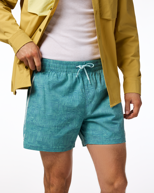Brinco 5" Short - Print - Men's - Zen Garden Tide Pool - US 1337