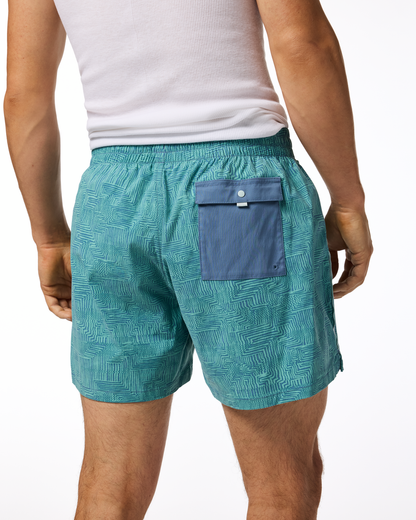 Brinco 5" Short - Print - Men's - Splash Azure - US 7908