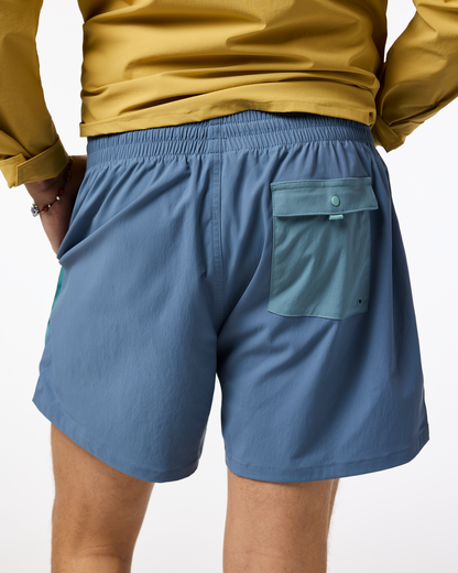 Brinco 5" Short - Solid - Men's - Steel Blue - US 2496