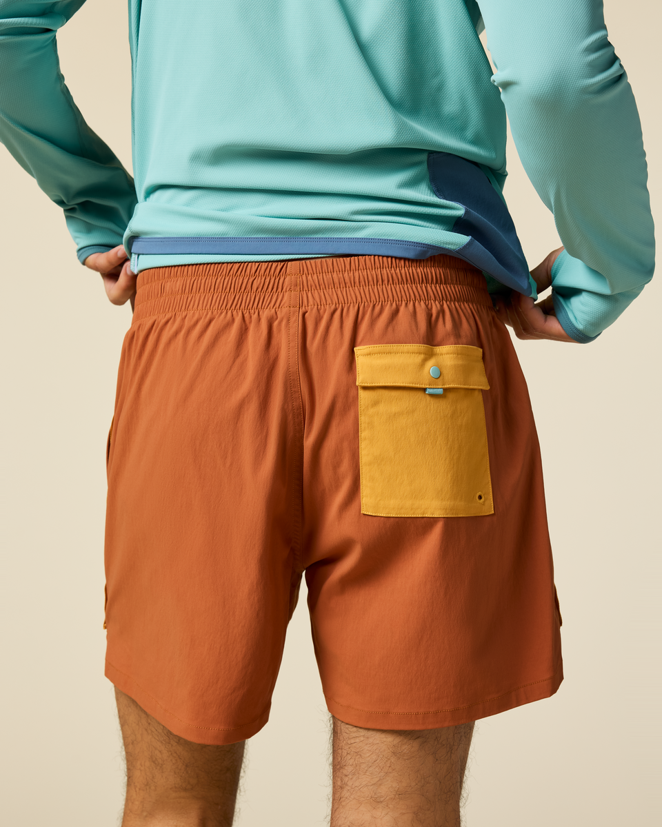 Brinco 5" Short - Solid - Men's - Whiskey - US 8069