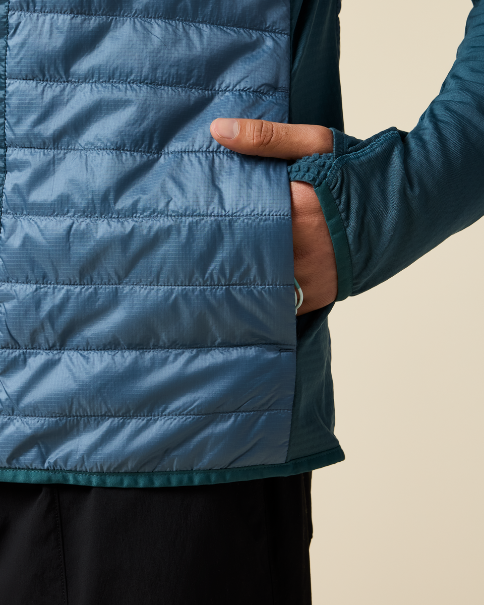 Capa Hybrid Insulated Hooded Jacket - Men's - Ocean/Steel Blue - US 2832