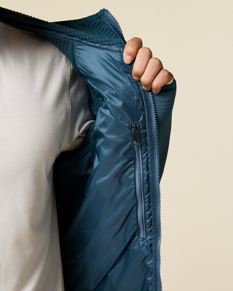 Capa Hybrid Insulated Hooded Jacket - Men's - Ocean/Steel Blue - US 2832