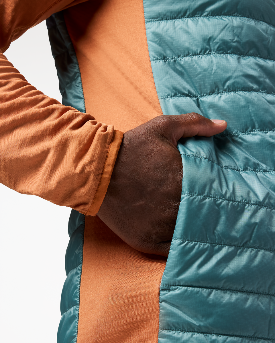 Capa Hybrid Insulated Hooded Jacket - Men's - Whiskey/Everglade - US 9197