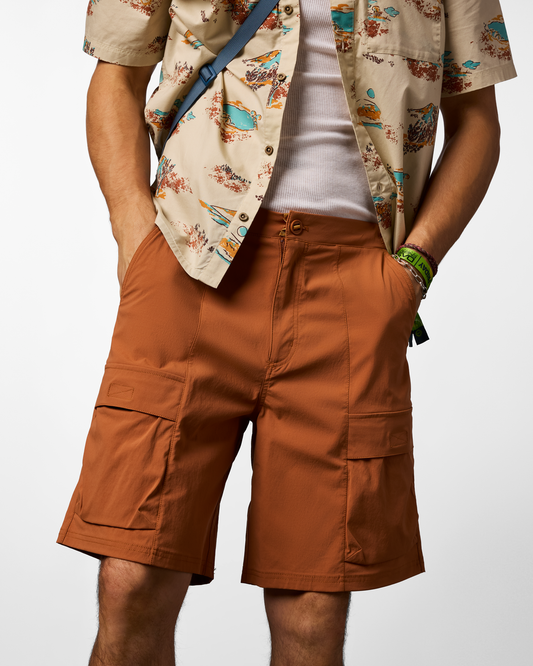 Coraje Tech Cargo Short - Men's - Whiskey - US 8104