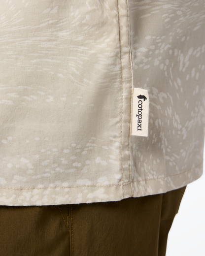 Estival Button Up Shirt - Print - Men's - Waves Mineral - US 3308