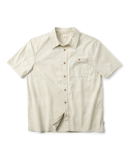 Estival Button Up Shirt - Print - Men's - Waves Mineral - US 3308
