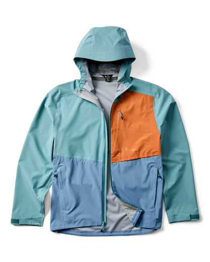 Impermeo 3L Hooded Shell Jacket - Men's - Everglade/Steel Blue - US 2895