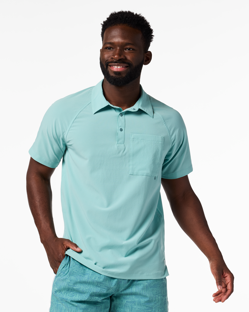 Pulso Tech Polo - Men's - Tide Pool - US 5058