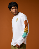 Radiant Llama Long-Sleeve T-Shirt - Men's - White - US 7899
