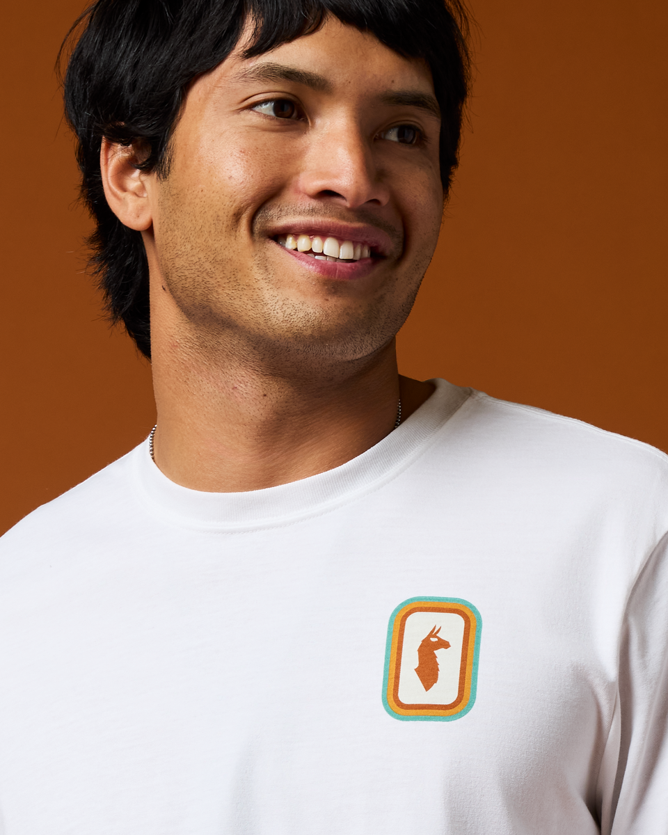 Radiant Llama Long-Sleeve T-Shirt - Men's - White - US 7899