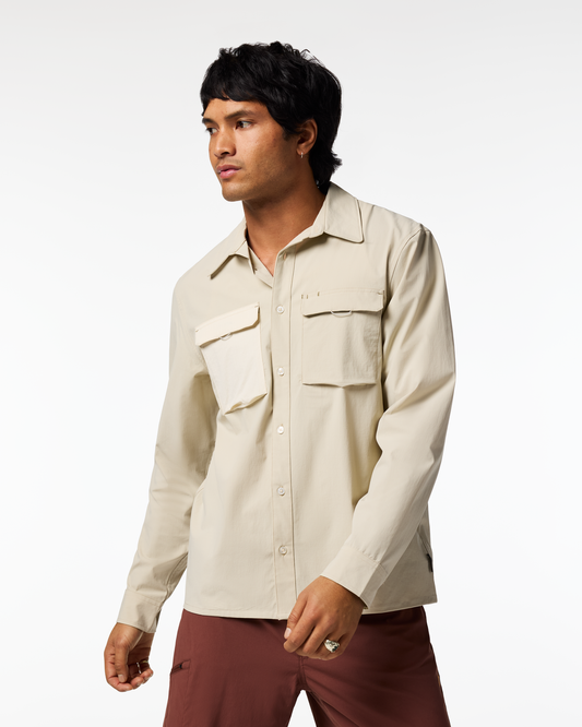 Solta Long-Sleeve Sun Shirt - Men's - Mineral - US 6749