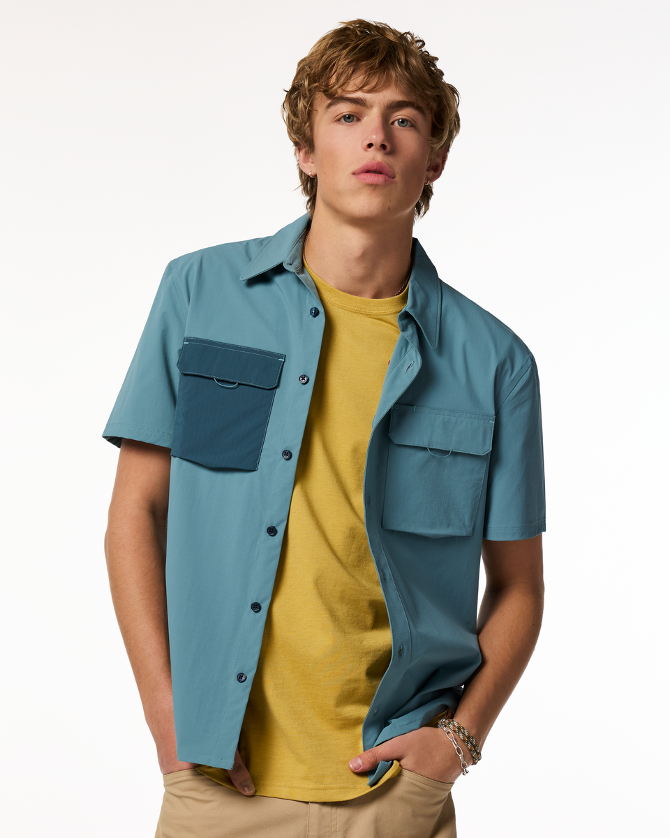 Solta Short-Sleeve Sun Shirt - Men's - Everglade - US 6939