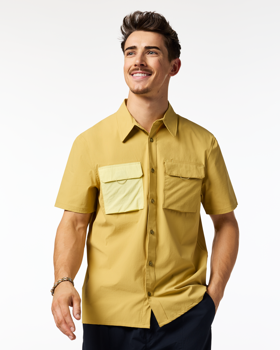 Solta Short-Sleeve Sun Shirt - Men's - Husk - US 8473