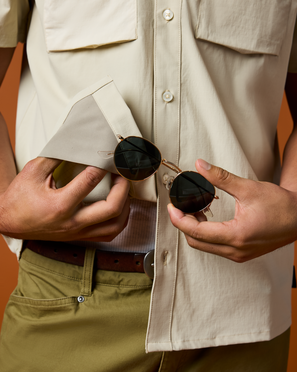 Solta Short-Sleeve Sun Shirt - Men's - Mineral - US 6396
