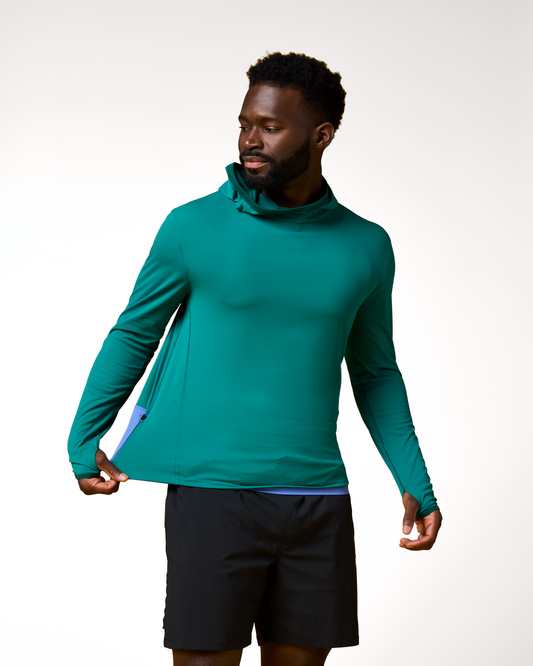 Sombra Sun Hoodie - Men's - Malachite - US 6206