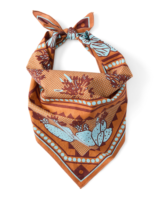 Organic Cotton Bandana - Desert llama - US 7274