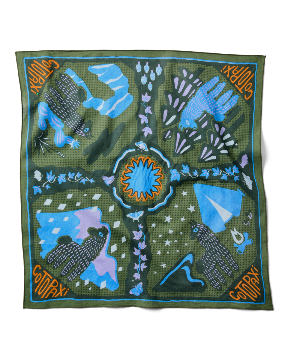 Organic Cotton Bandana - Llama Camp Bandana - US 9270
