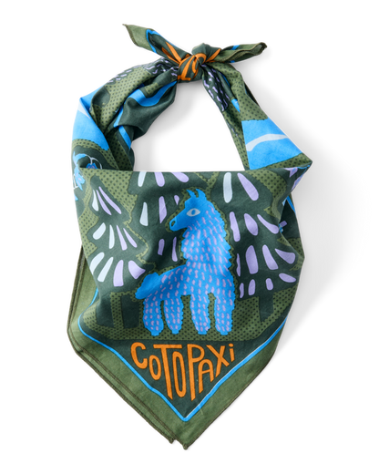 Organic Cotton Bandana - Llama Camp Bandana - US 9270