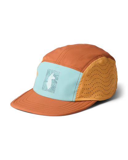 Tech Plus 5-Panel Hat - Tide Pool/Whiskey - US 8009