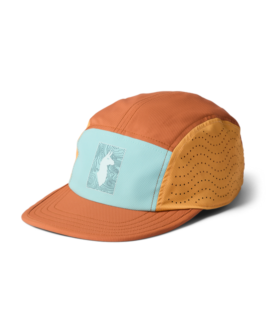 Tech Plus 5-Panel Hat - Tide Pool/Whiskey - US 8009