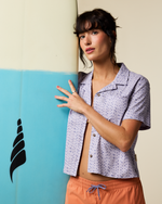 Afuera Button Up Shirt - Print - Women's - Shimmer Aster - US 3665