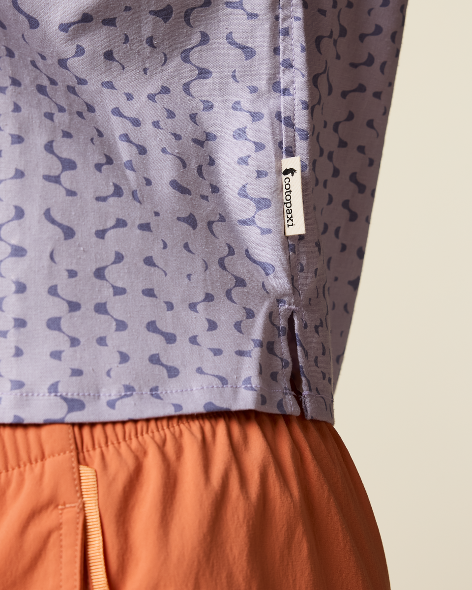 Afuera Button Up Shirt - Print - Women's - Shimmer Aster - US 3665