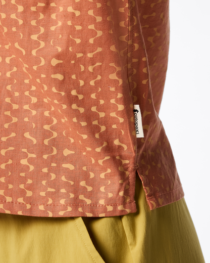 Afuera Button Up Shirt - Print - Women's - Shimmer Cantaloupe - US 1621