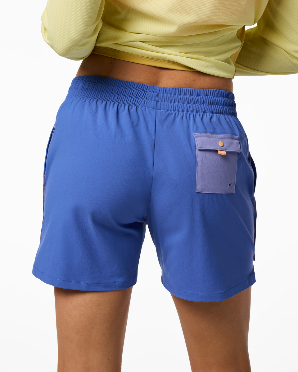Brinco 5" Short - Solid - Women's - Azure - US 1080