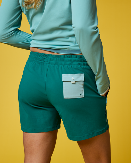 Brinco 5" Short - Solid - Women's - Malachite - US 2728