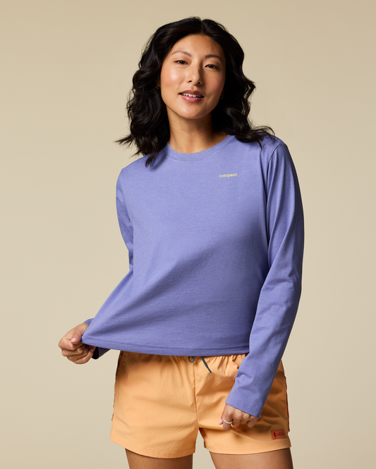 Flower Patch Long-Sleeve T-Shirt - Women's - Aster - US 9342