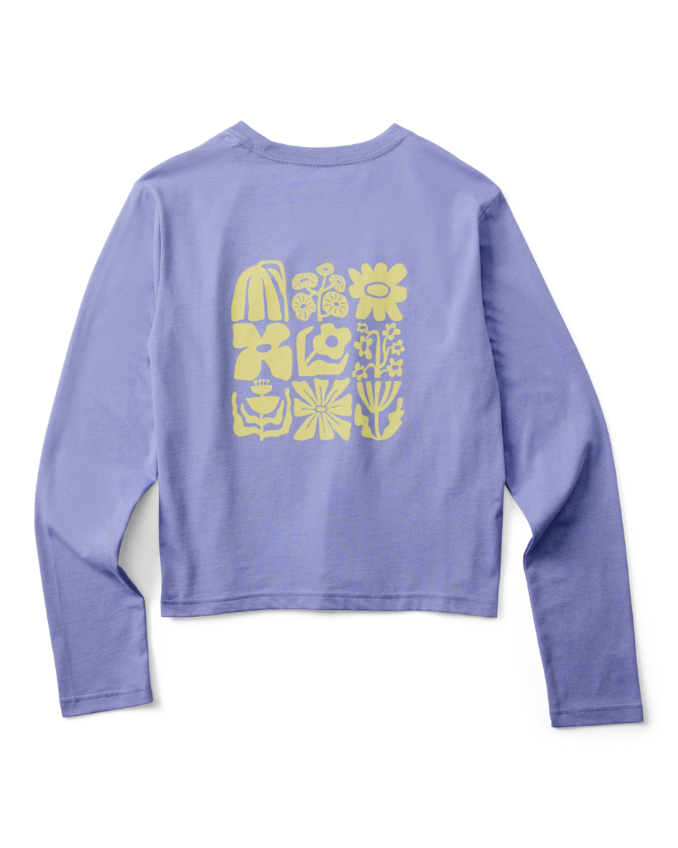 Flower Patch Long-Sleeve T-Shirt - Women's - Aster - US 9342