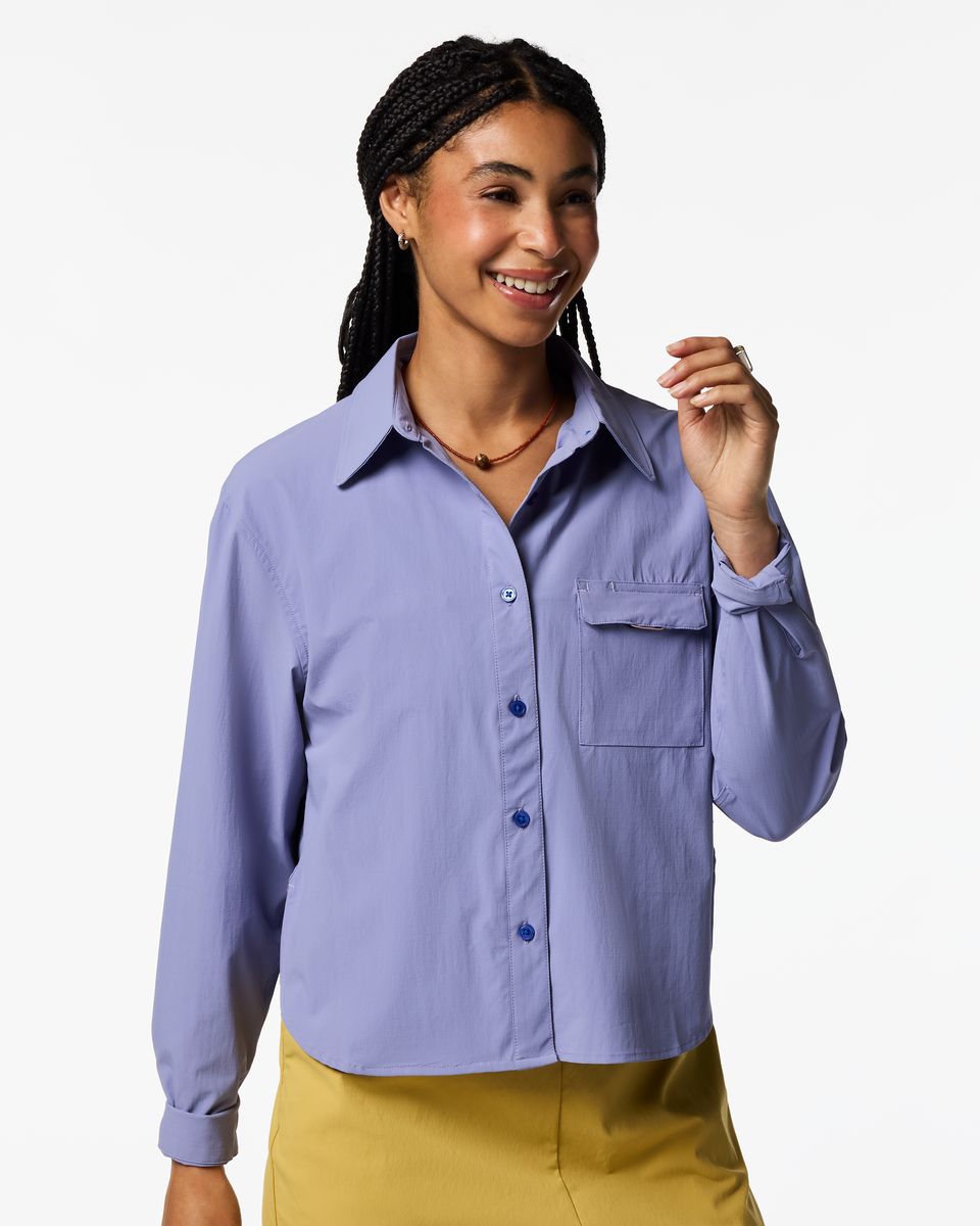 Solta Long-Sleeve Sun Shirt - Women's - Aster - US 6678