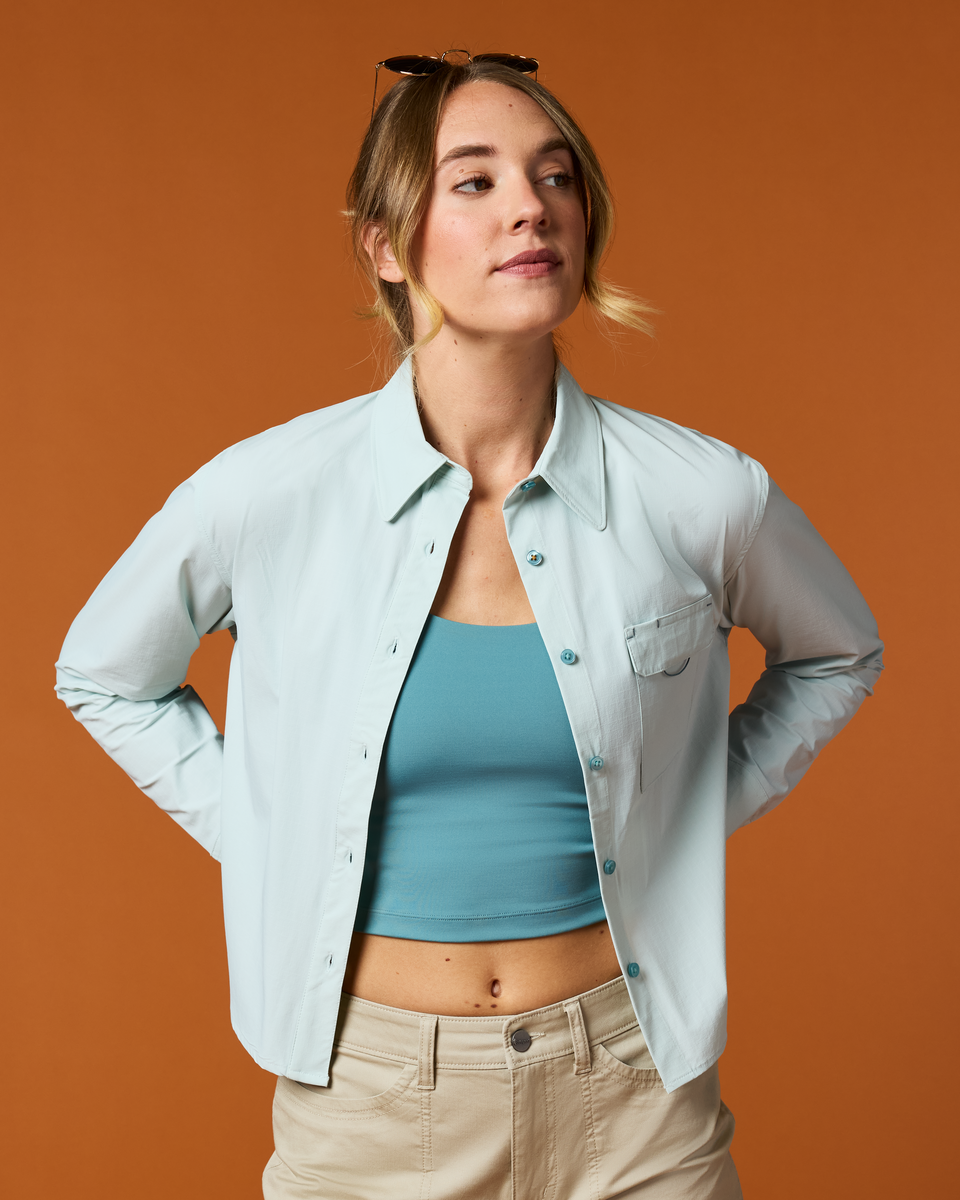 Solta Long-Sleeve Sun Shirt - Women's - Surf - US 9497