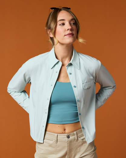 Solta Long-Sleeve Sun Shirt - Women's - Surf - US 9497