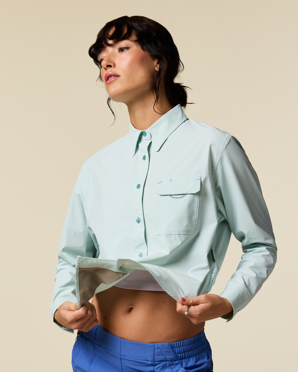 Solta Long-Sleeve Sun Shirt - Women's - Surf - US 9497