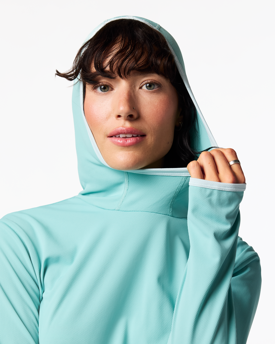 Sombra Sun Hoodie - Women's - Tide Pool - US 6656
