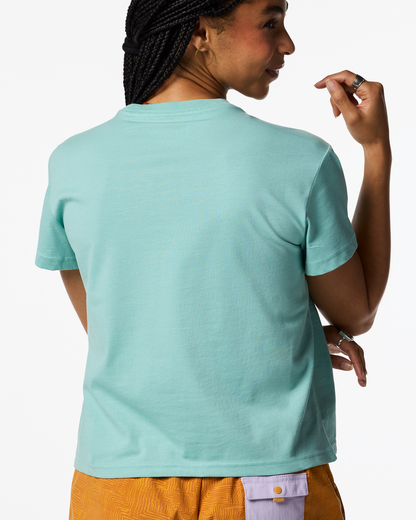 Sunset Embers T-Shirt - Women's - Tide Pool - US 2669